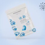 Velo-mascarilla antipolución con flor de Edelweiss