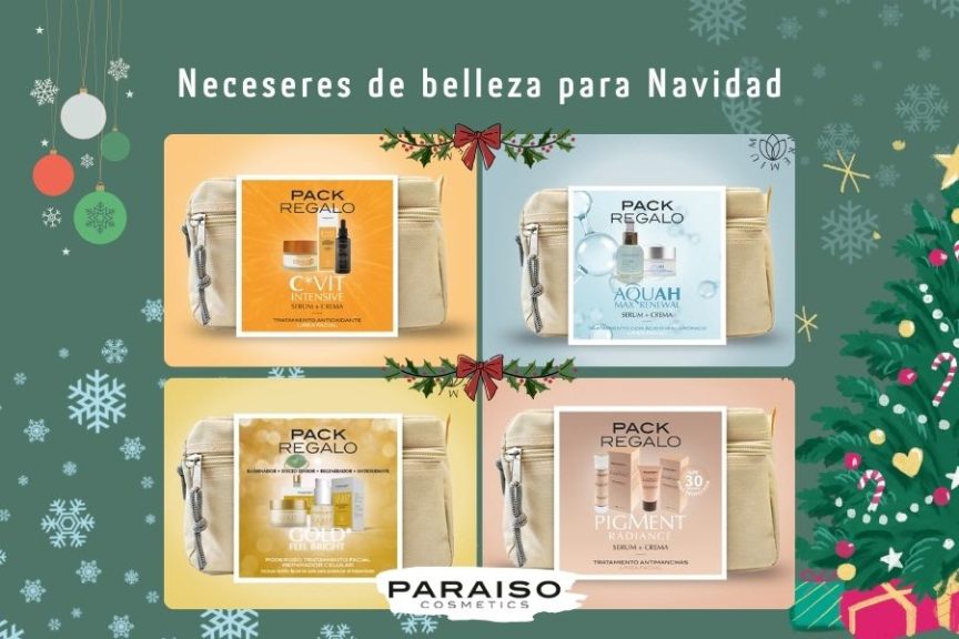 Neceseres faciales de Paraíso Cosmetics, el regalo perfecto